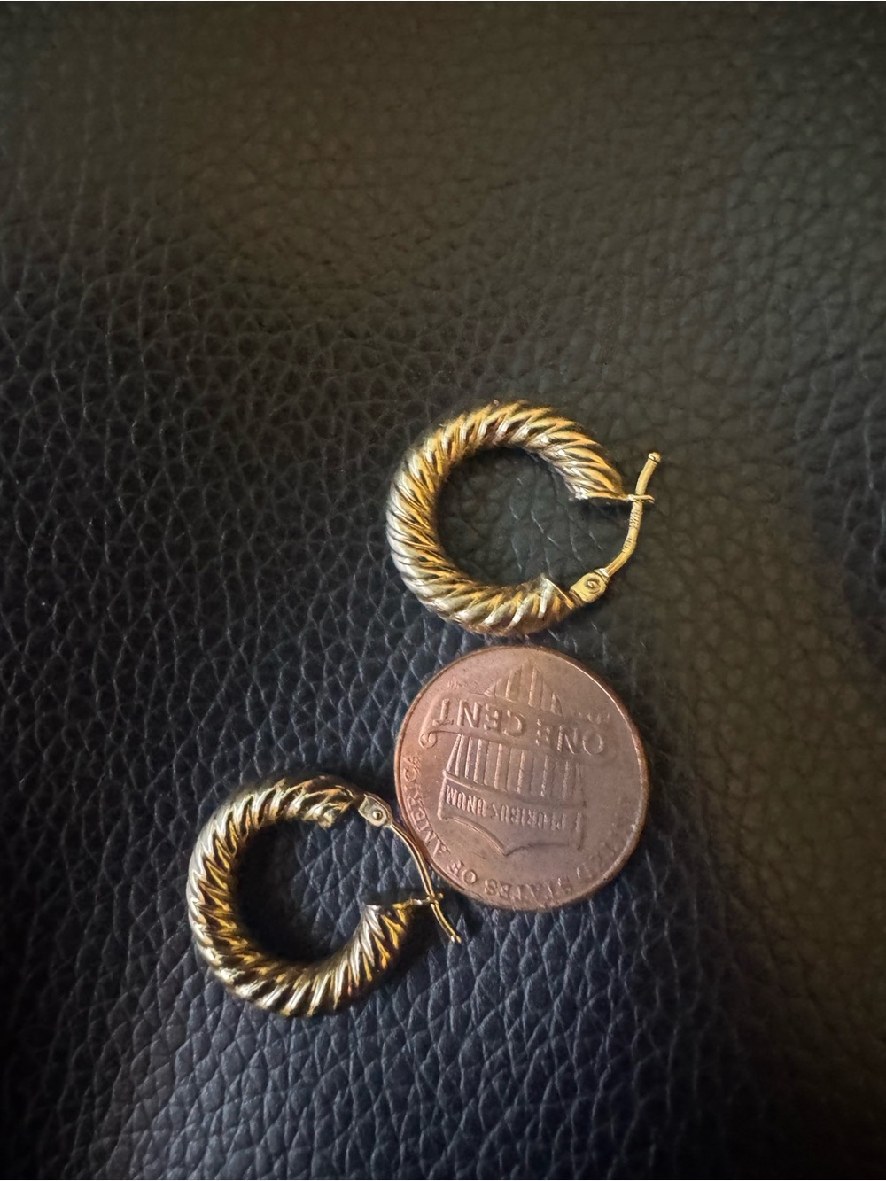 14K Gold Twisted Rope Hoop Earrings - Women Jewelry